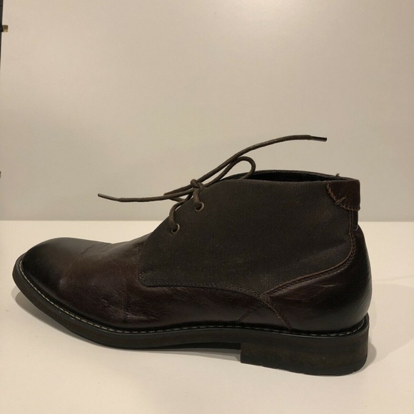 New Joe\'s Leather Lace Up Brown Oxford Ankle Boots main image 5